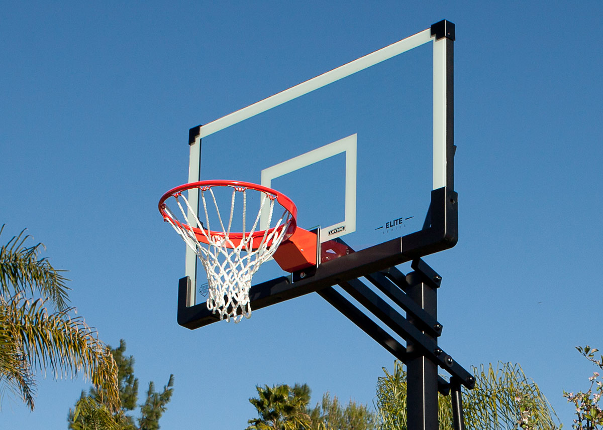 16. Look at the pictures. Which one shows a basketball hoop?